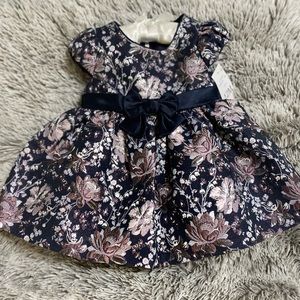 Bonnie Jean Baby 12m Navy dress. NWT